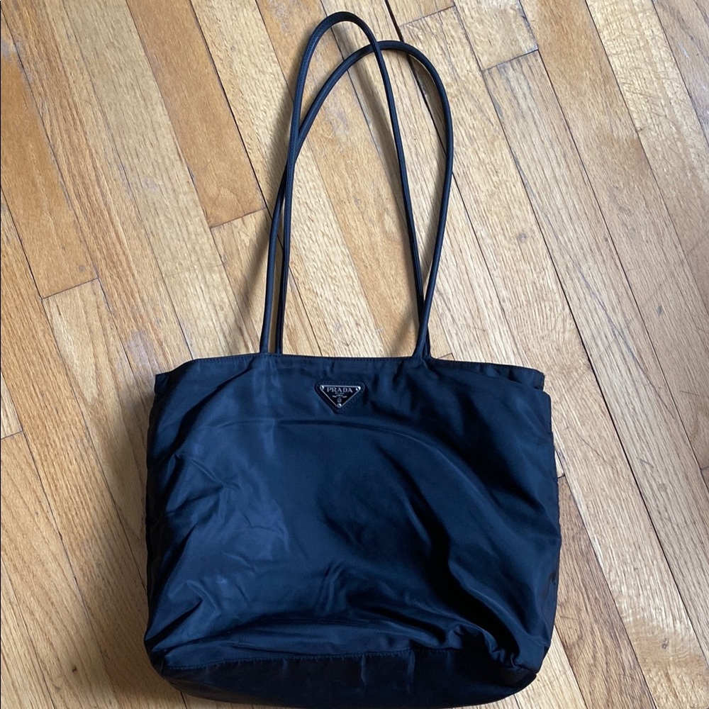 Prada Black Nylon Tote Bag